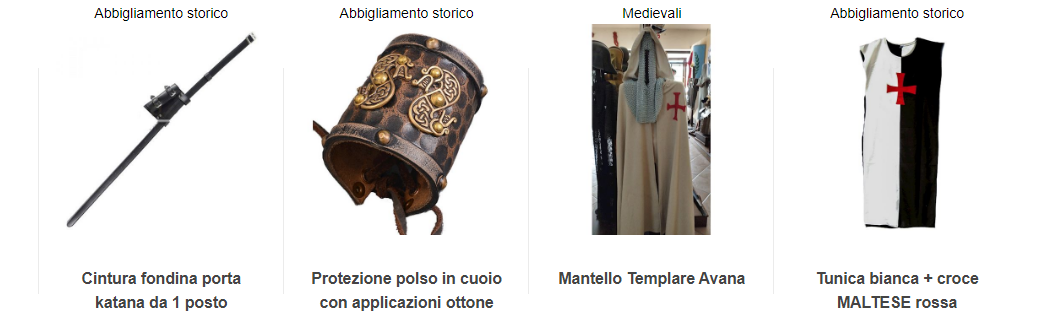Shop abbigliamento medievale
